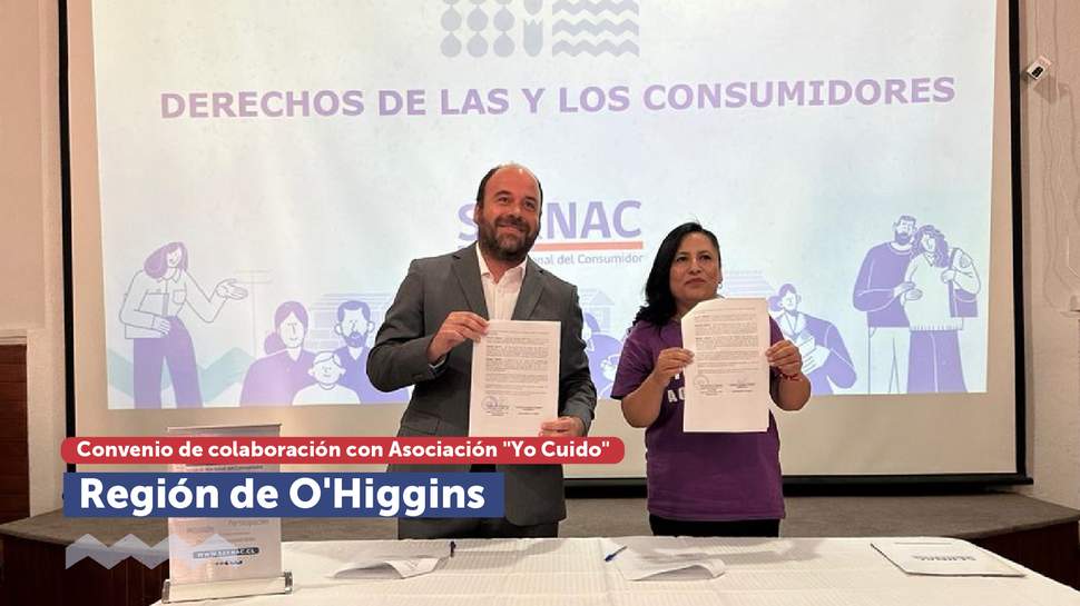 O'Higgins: Firma convenio de colaboración con la Asociación "Yo Cuido"